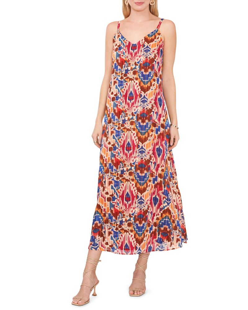 Vince Camuto | Printed Tank Maxi Dress Chili Oil | Item ID-ZXMO1677