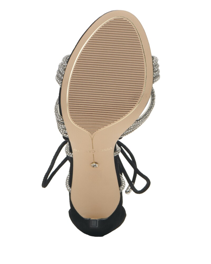 Vince Camuto | Aimery Sandal Clear/Silver/Black | Item ID-GVFZ2759
